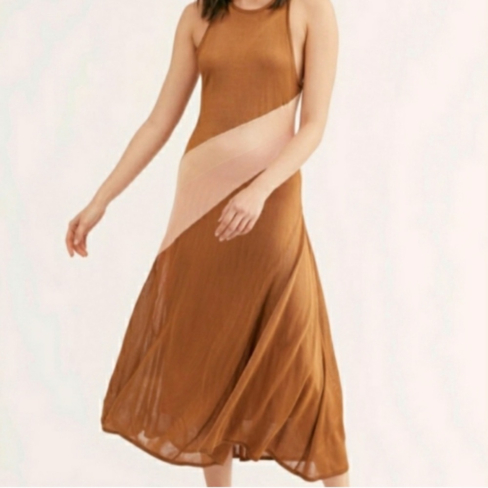 Free People SUNBURST Midi Dress Large
